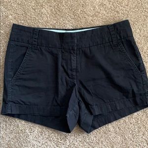 J. Crew 3” Chino Shorts - Black - Size 0